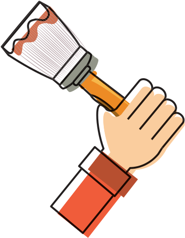 Paintbrush Clipart Transparent - Illustration (550x550)