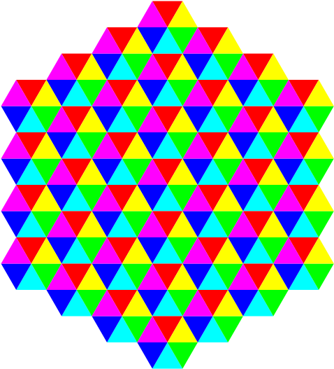 Hexagonal Triangle Tessellation Png Images - Hexagonal Tessellation (750x750)