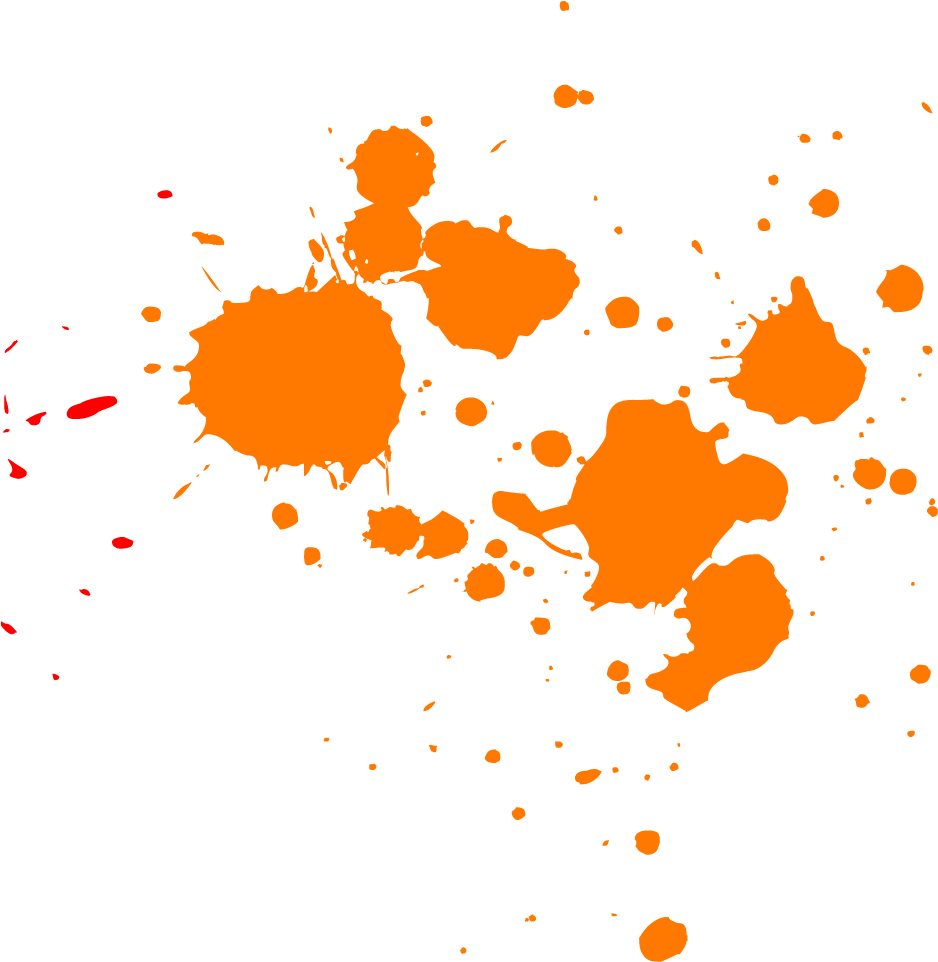 Orange Paint Splatter Png - Off With His Head: The Story (975x1071)