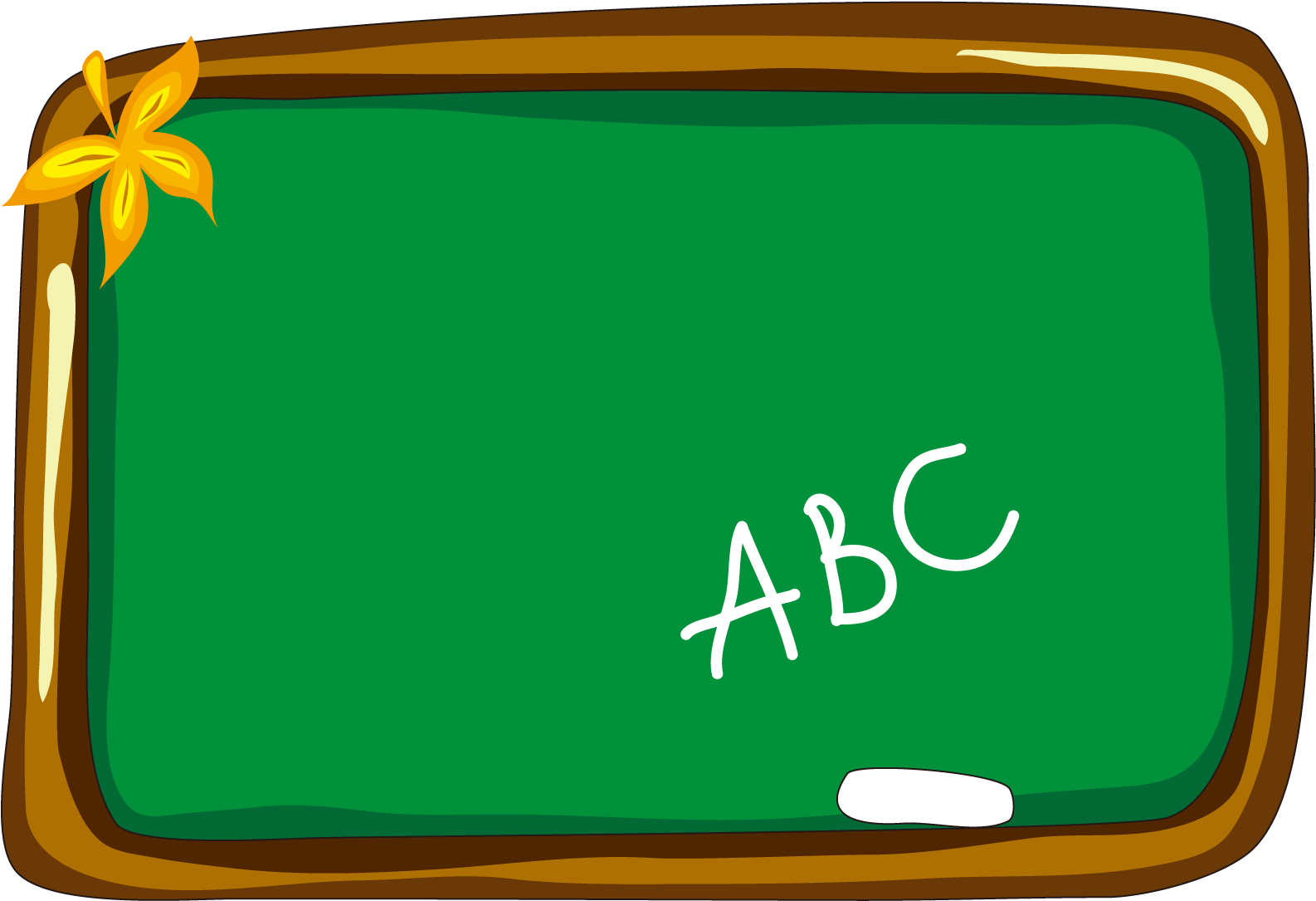 Cartoon Green Chalkboard 1717*1167 Transprent Png Free - Cartoon Blackboard Png (1717x1167)