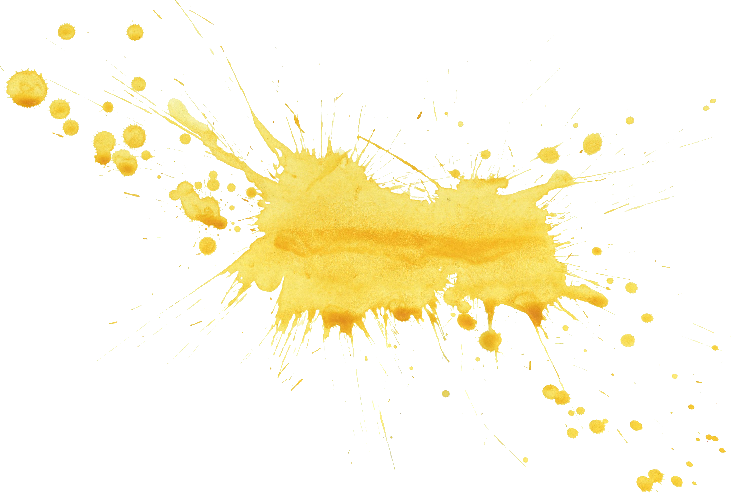 Free Download - Yellow Paint Splatter Png (2939x1983)