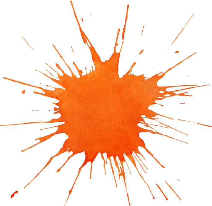 Pin Orange Paint Splatter Clip Art - Orange Splat Png (696x690)
