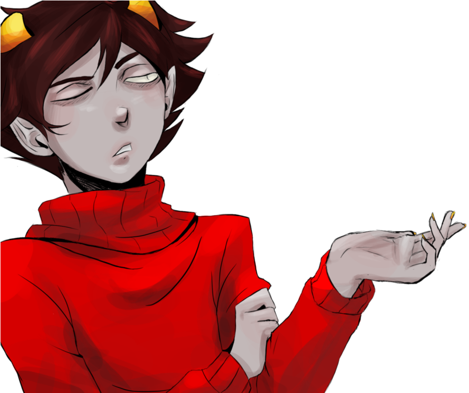 When Kankri Gets Mad, His Punctuated Typing Style Turns - Kankri Vantas Fanart Gif (1022x781)