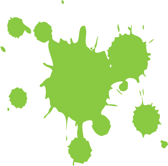 Green Splatter Of Paint (600x600)