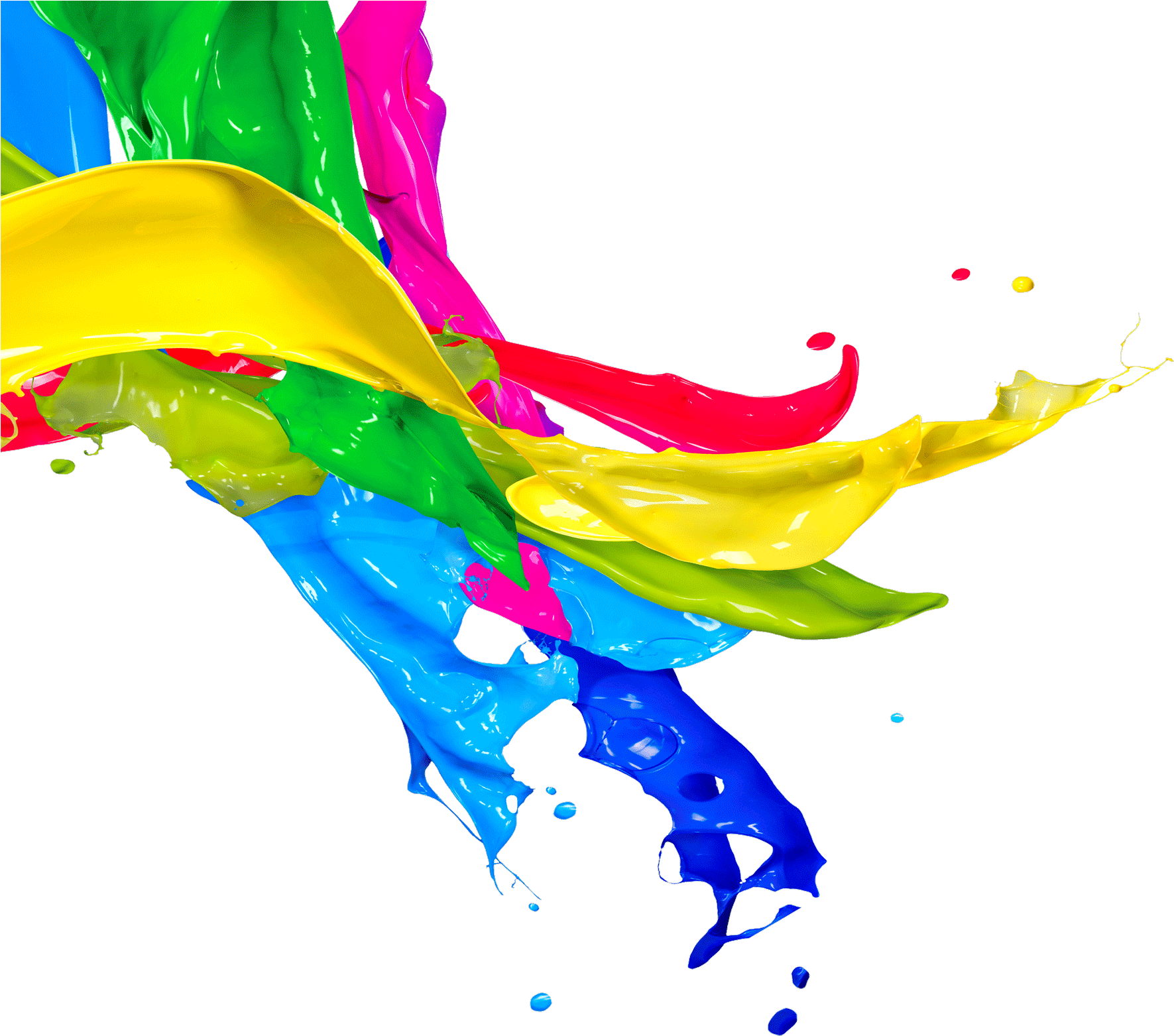 Painting Clipart Transparent Background - Colorful Splash (2048x1638)