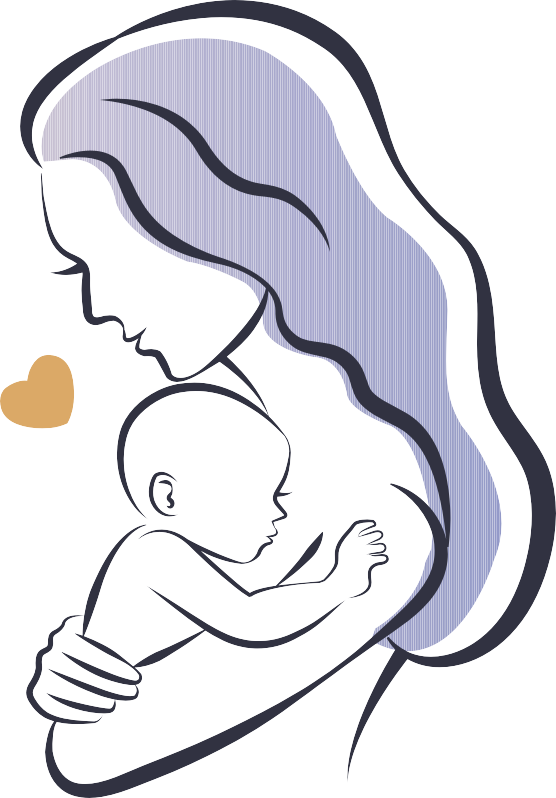 Infant Logo Mother Illustration - Maternal And Child Art (556x798)