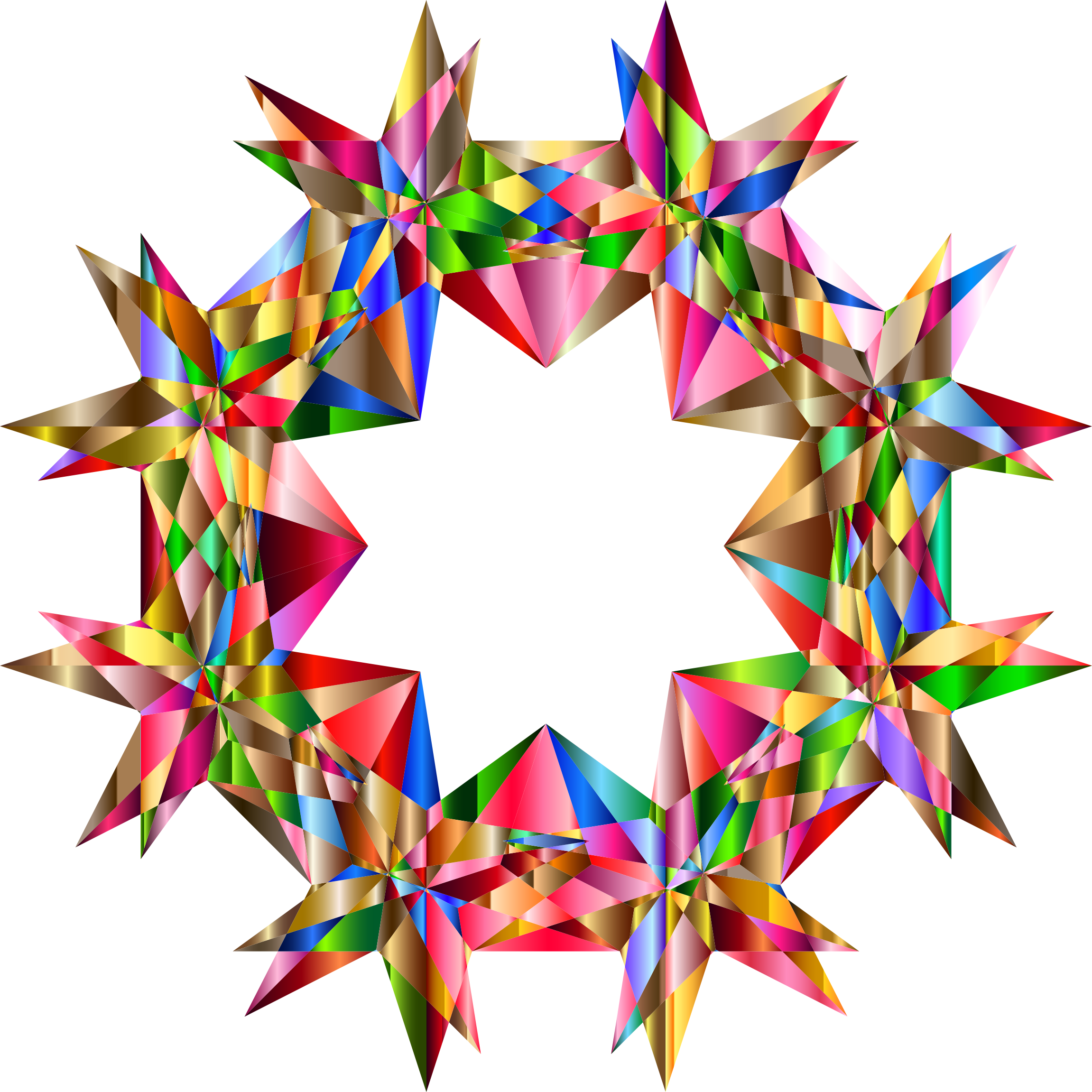 Geometric Star 7 Variation 2 - Openclipart (2302x2302)