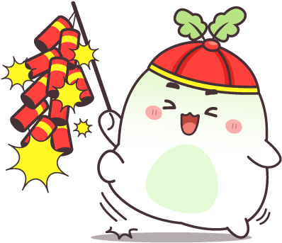 Chinese New Year Tobi Messages Sticker-9 - Chinese New Year Tobi Messages Sticker-9 (408x408)