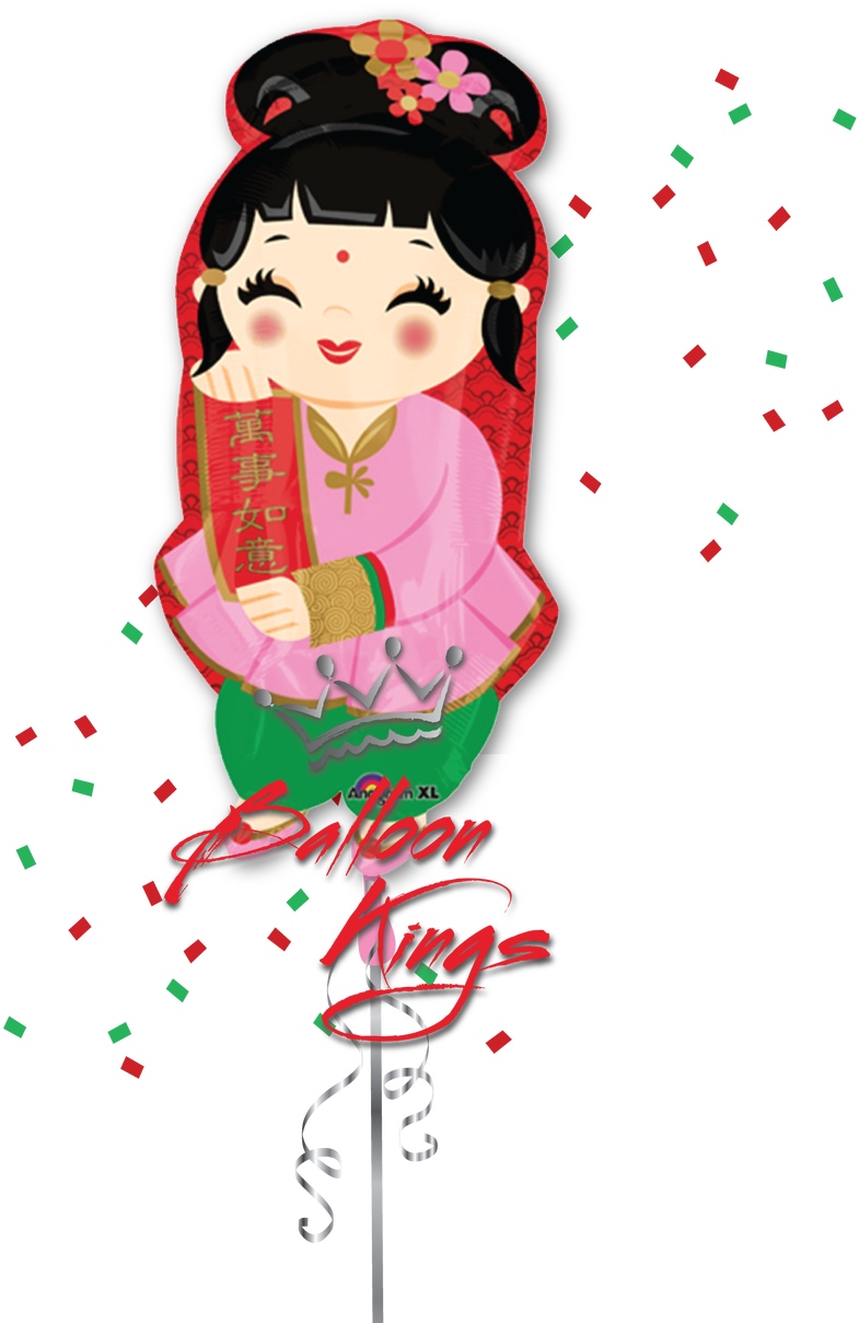 Chinese New Year Girl - Woman (1280x1280)