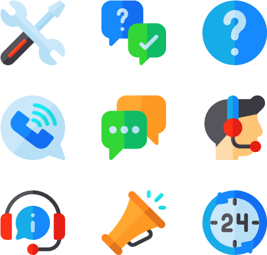 Help & Support 50 Icons - Technical Support (600x564)