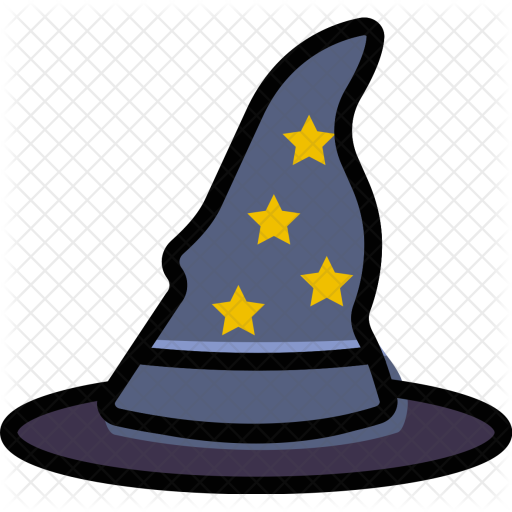 Wizard, Hat, Halloween, Scary Icon - Closed For Memorial Day 2018 (512x512)