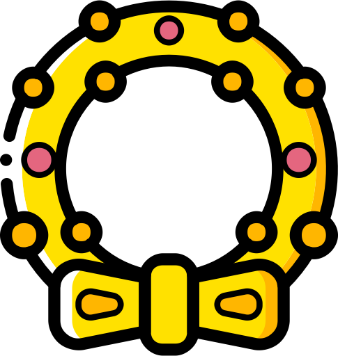 Christmas, Christmas, Wreath, Xmas Icon, Xmas Character - Christmas Day (485x512)