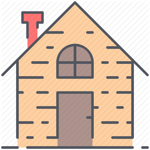 Cabin Clipart Village Hut - Scalable Vector Graphics (512x512)