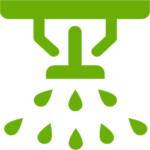 Irrigation & Drainage - Sprinkler System Icon (480x480)