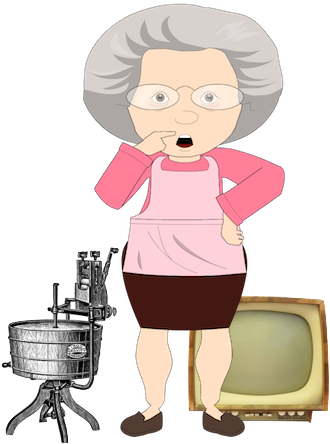 Great Aunt, Who After 25 Years At 22 Acacia Avenue - Cartoon (350x450)