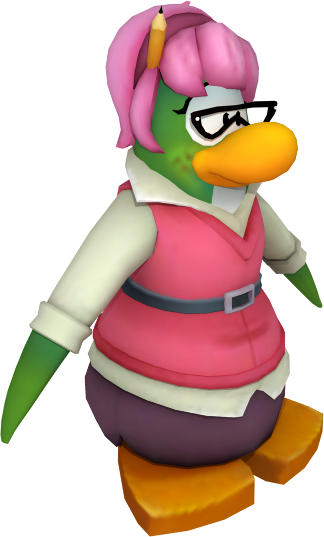 Aunt Arctic Model Angle 8 - Aunt Arctic Club Penguin Island (643x1064)