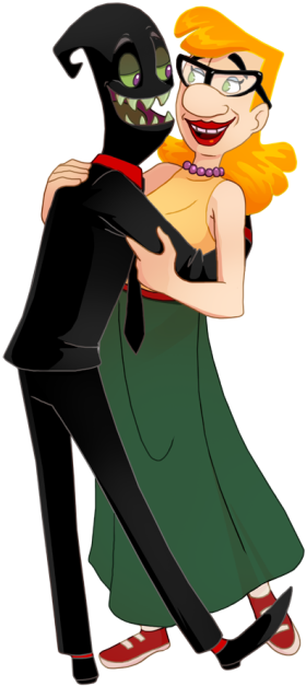 My Next Contribution To The Classic Cartoon Network - Nergal Wife Billy And Mandy (396x750)