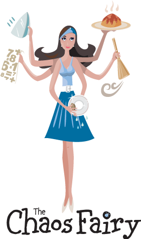 Cute Graphic Of Girls With An Iron, Schoolwork, Food - Personal Assistant (281x476)