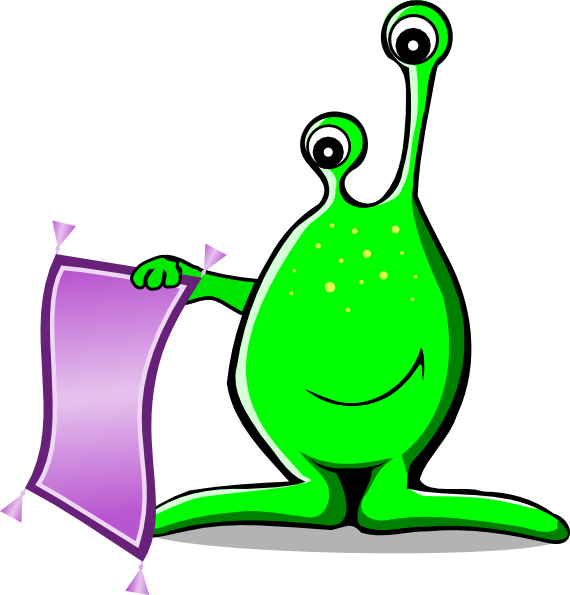 Clip Art Alien (570x595)