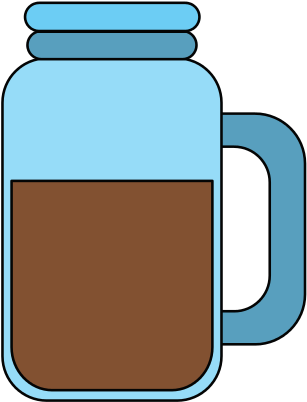 Coffee Mason Jar - Graphic Design (550x550)