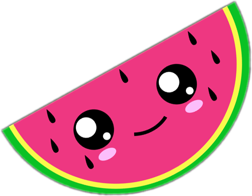 Freetoedit Food Melon Kawaii Picsart Hashtag Rubyrosetu - Cute Melon (511x398)