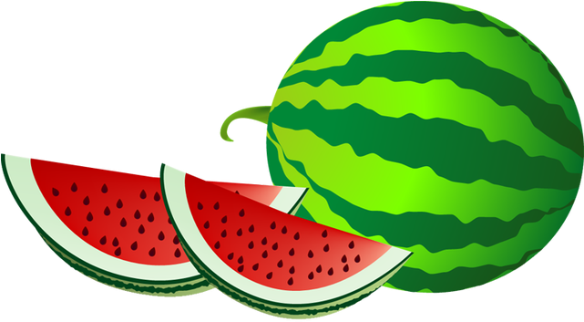 Watermelon Clipart Free Clip - Comida 223 Camiseta (640x372)