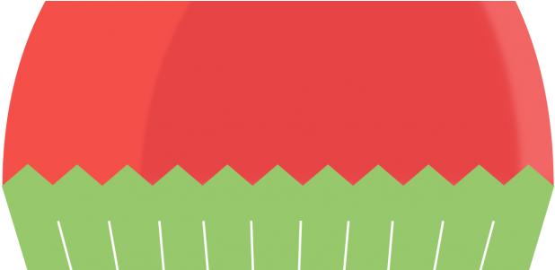 Cupcake Clipart Watermelon - Illustration (660x300)