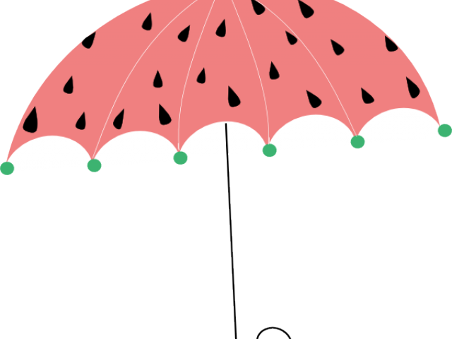 Umbrella Clipart Watermelon - Umbrella Cartoon Gif (640x480)