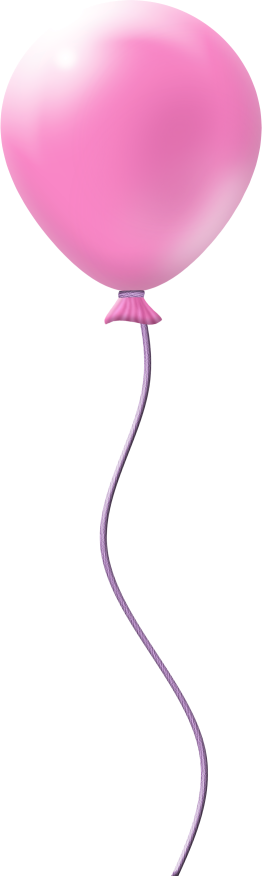 Pink Balloon Clipart, Explore Pictures - Balloon Pink Clipart Png (262x876)