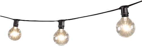 Mini String Lights With Globe Lamps Png Image - Fairy Lights Transparent Background (500x500)