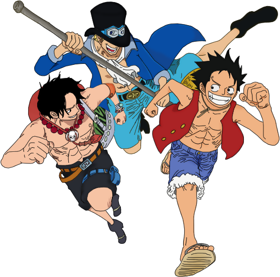 Luffy,ace,sabo By Steprisc - Ichiban Kuji Clear Poster [one Piece Bonds ] Brothers (584x843)