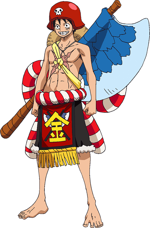 Luffy Film Gold Kintaro Outfit - One Piece Film Gold เเ ร ช แม็ ก (528x800)