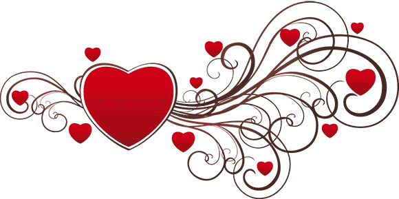 Valentines Day Gift Guide Border - Valentine Heart (580x289)