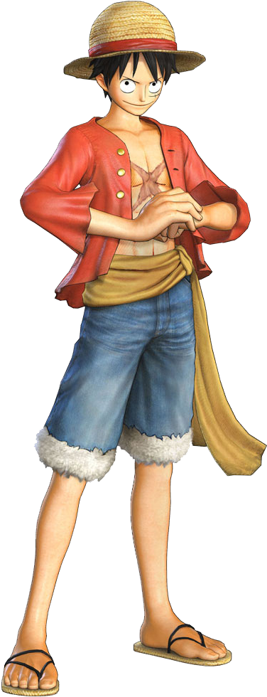 One Piece Luffy Transparent Png - Pirate Warriors One Piece Monkey D Luffy Transparent (495x1000)