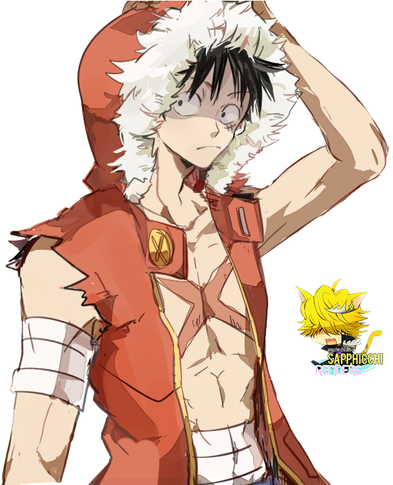 PNG- Luffy by GazelBlack on DeviantArt