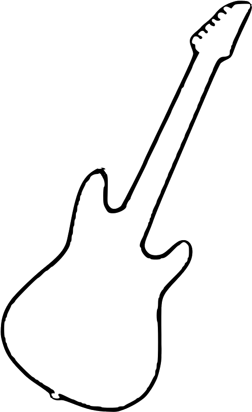 Black And White String Instruments Electric Guitar - Bass Guitar (833x833)