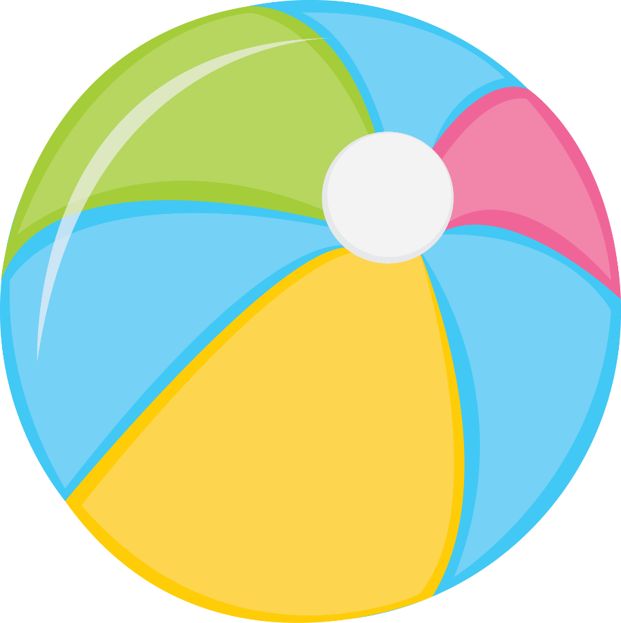 Praia E Piscina - Summer Clipart (1596x1600)