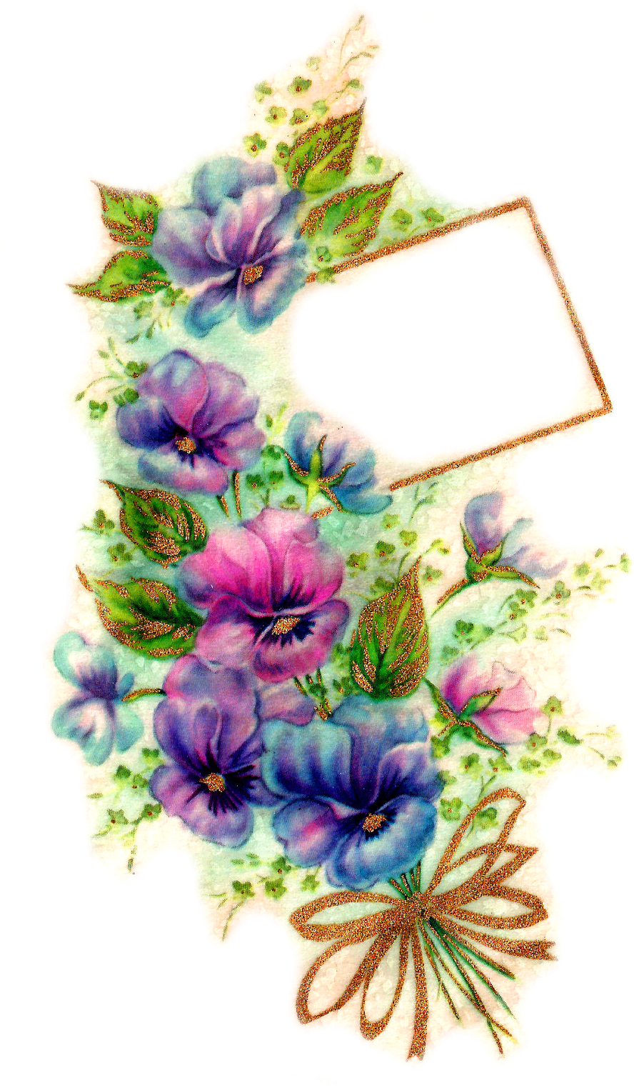 The First Digital Pansy Image Is A Very Lovely Blank - Clip Art (937x1600)