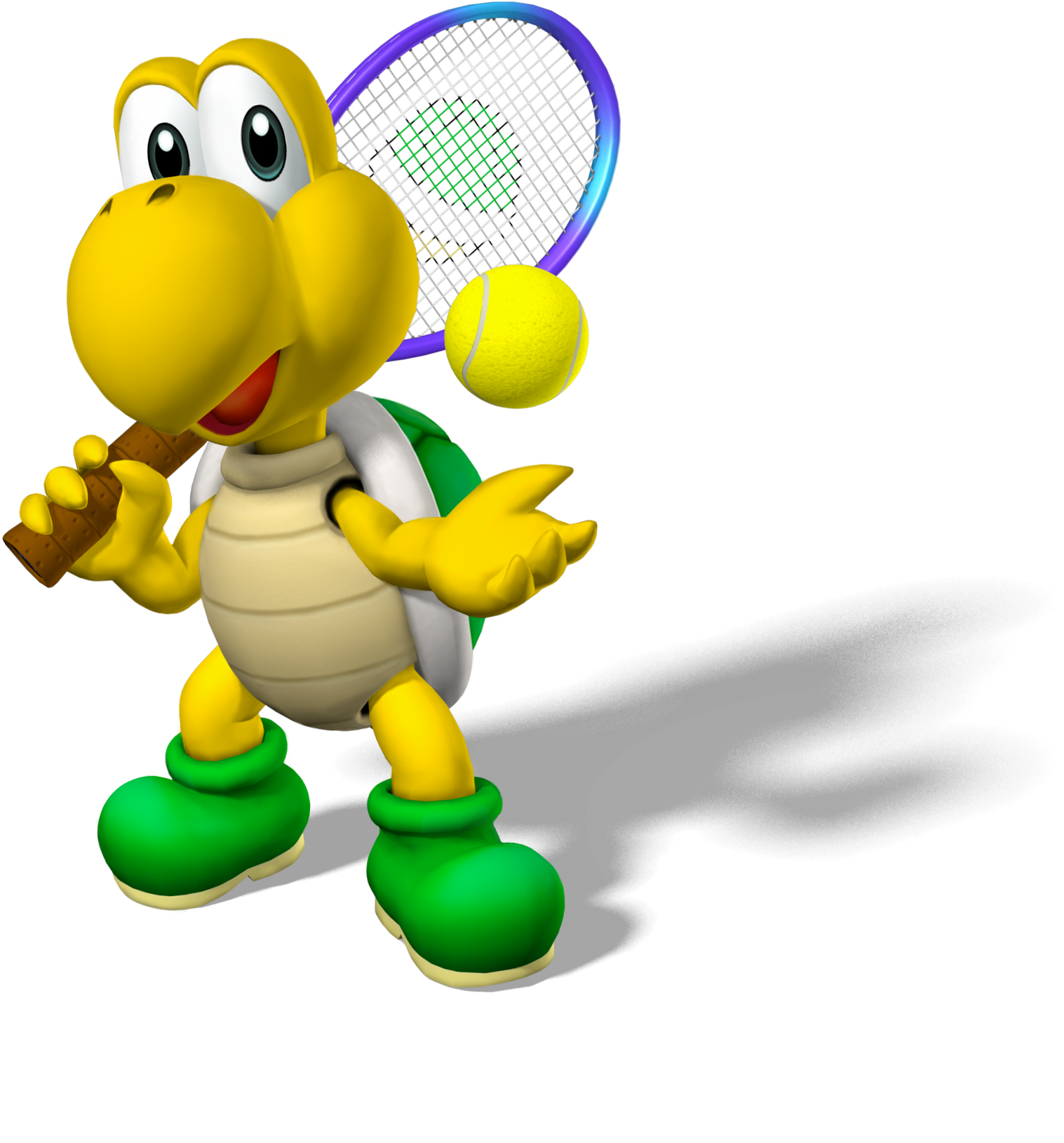 Mario Tennis Extreme Ball - Mario Power Tennis Koopa (2000x2000)