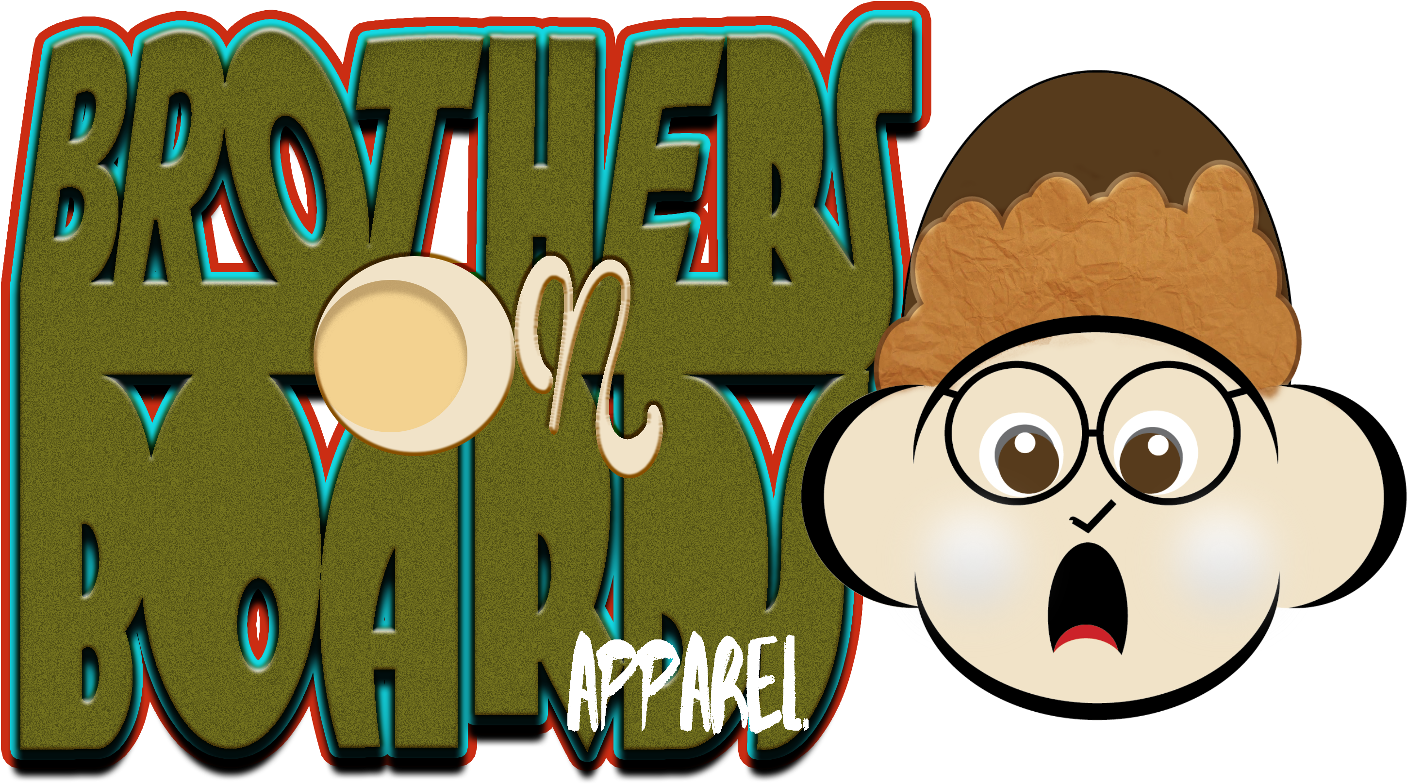 Brothers On Boards Apparel - Cartoon (3000x2346)