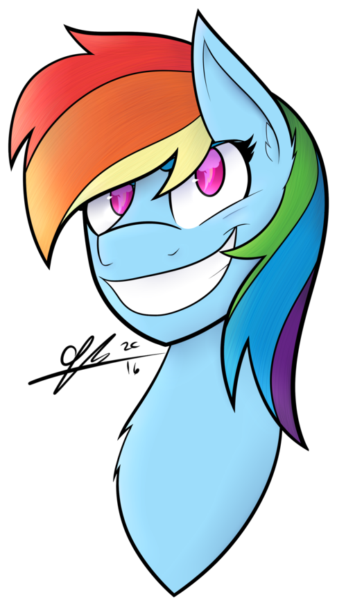 You Can Click Above To Reveal The Image Just This Once, - Rainbow Dash (726x1024)