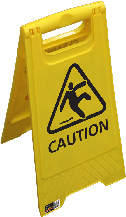 Builders Edge Safety Yellow Caution Floor Sign - Caution Floor Sign Png (800x800)