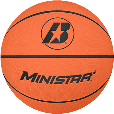 Baden Mini Rubber Basketball, Black/pink, Size 3 (404x405)
