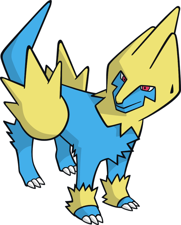 310manectric Dream - Blue And Yellow Pokemon (618x768)