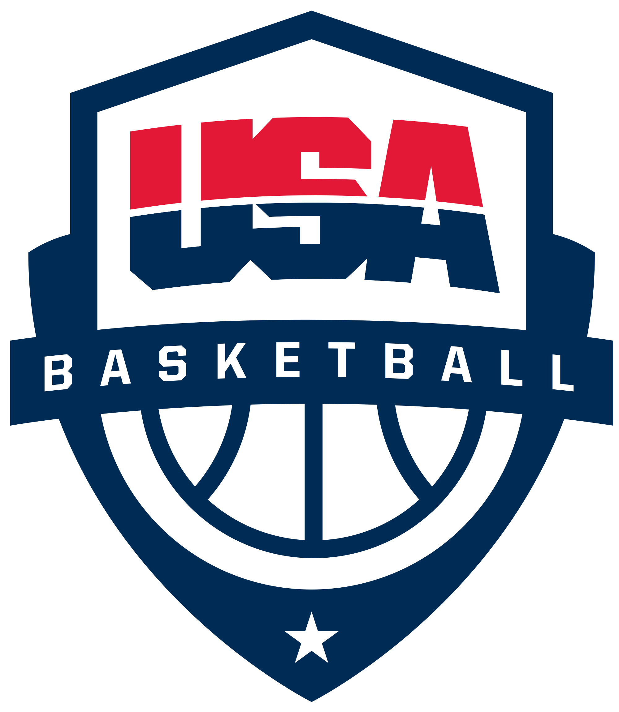 Usa Basketball - Usa Basketball Logo Vector (2000x2302)
