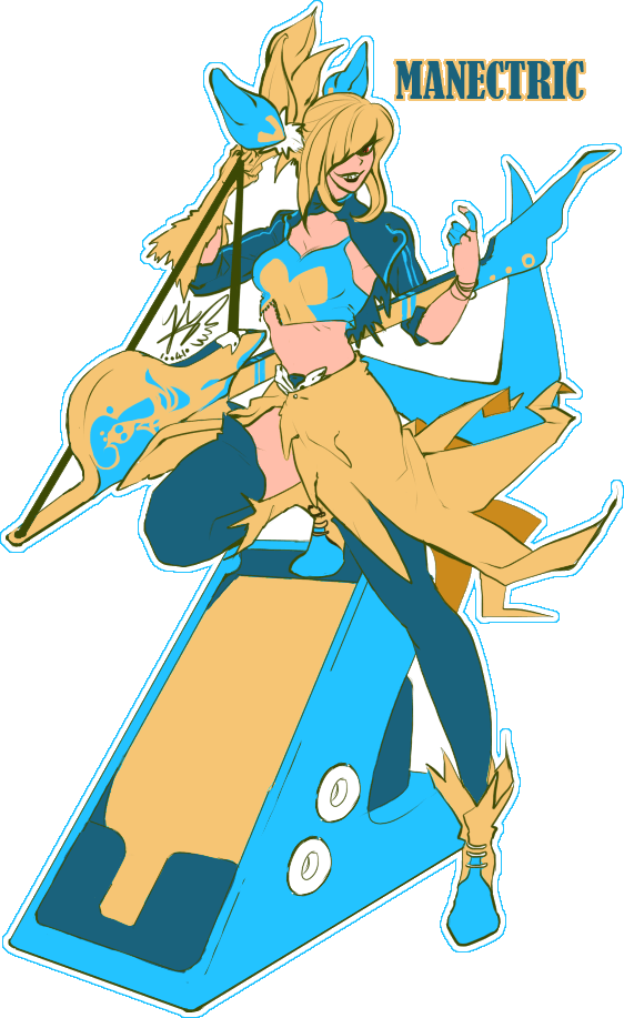 Manectric By Giga-v - Cartoon (562x917)