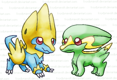 Little Electrike And Manectric By Lixydynavolt - Cartoon (478x337)