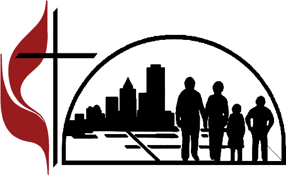 About Logo Redesign With Current Okc Skyline - United Methodist Church (600x394)