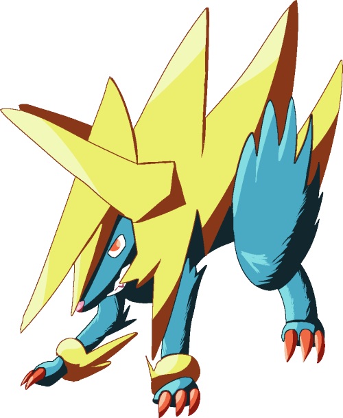 Pokemon Mega Manectric Images - Cartoon (500x609)