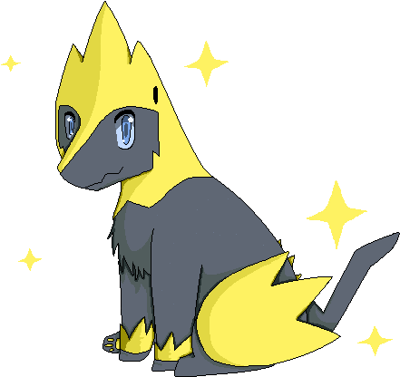 Shiny Manectric By Rubispiritwolf - Cartoon (500x500)